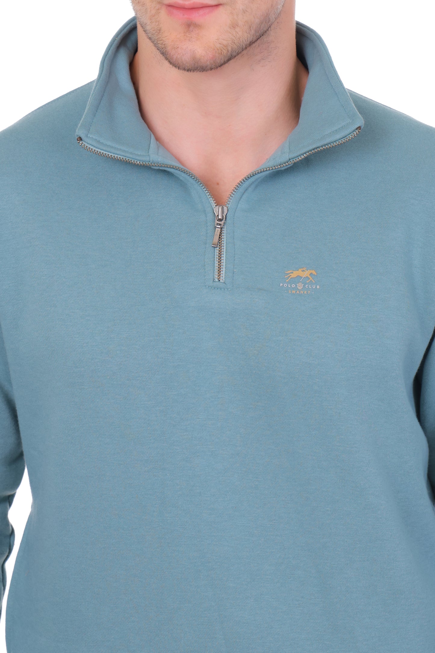 Unisex Warm Co-Ord Set Cadet Grey Half Zipper