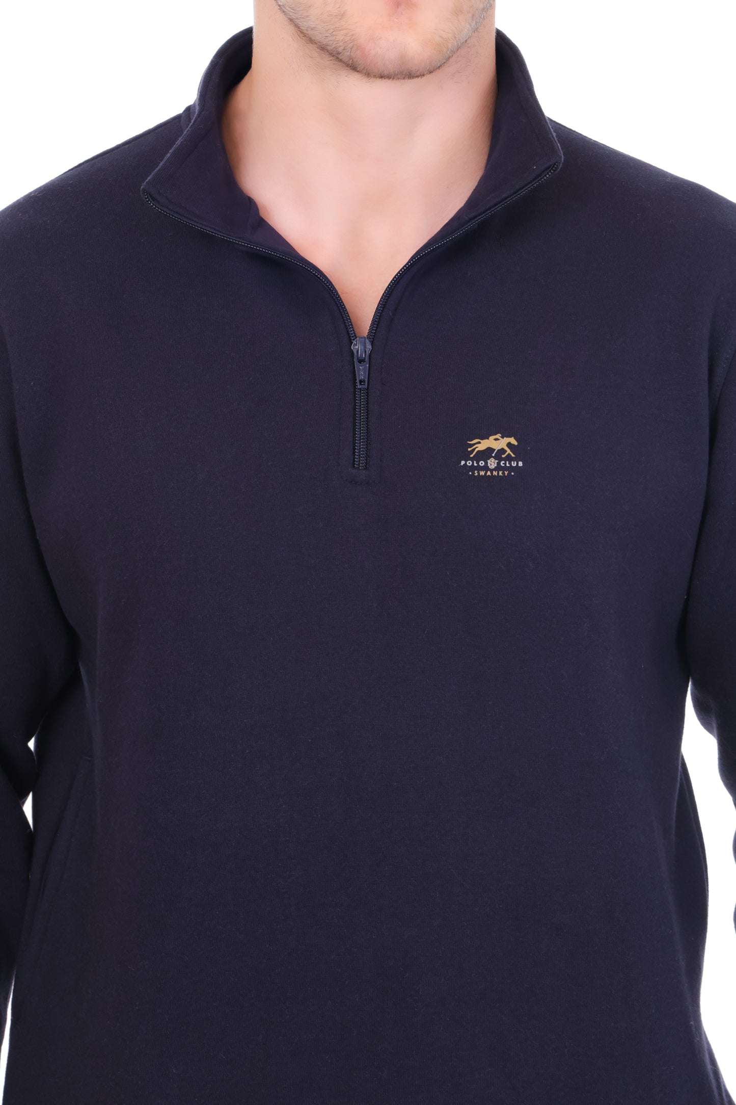 Unisex Co-Ord Set Dark Navy Warm Fleece Half Zipper