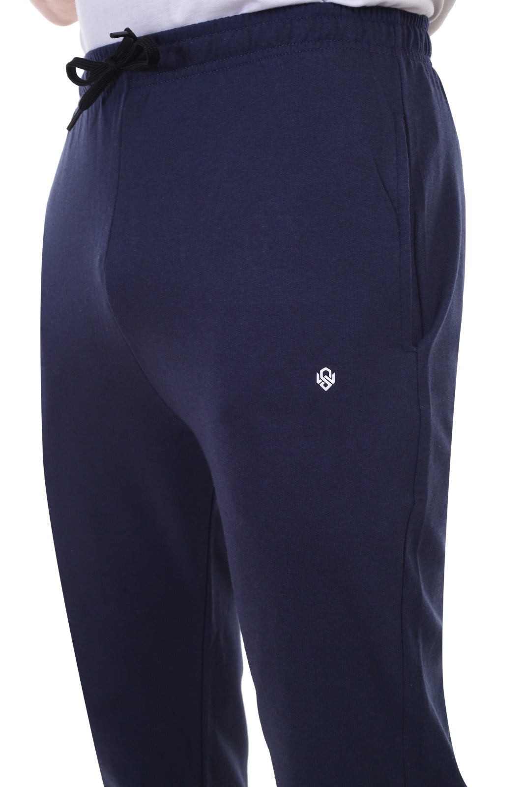 Men's Navy Cotton Lower Comfort Fit
