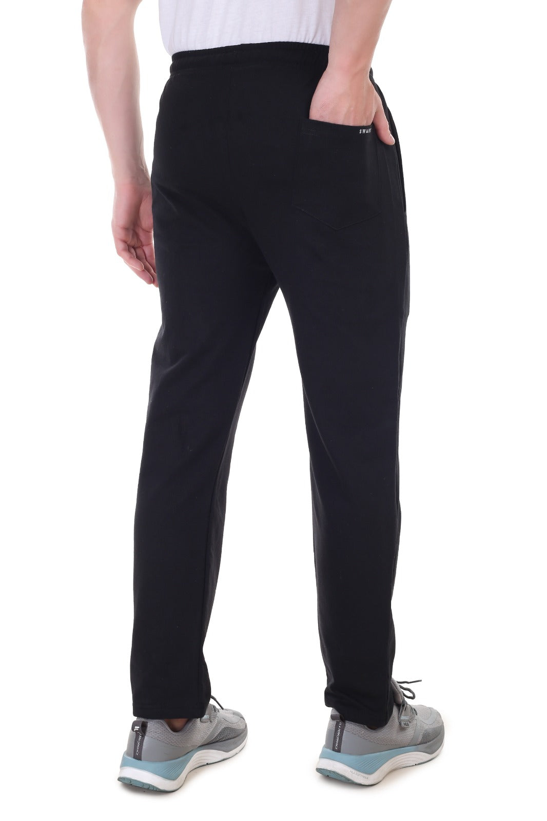 Men's Black Pure Cotton Lower Comfort Fit