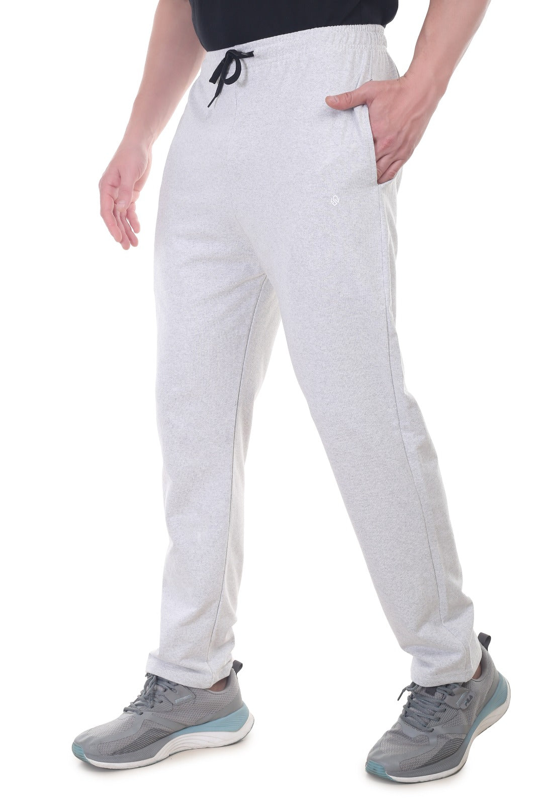 Men's Cotton Terry Lower Light Grey Comfort Fit