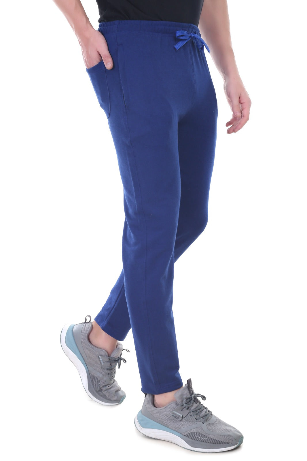 Men's Royal Blue Cotton Lower Narrow Bottom Bit