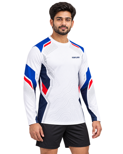 Alpine Vector long sleeve jersey front three-quarter view