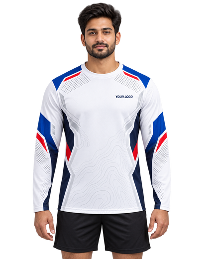 Alpine Vector long sleeve sports jersey front view