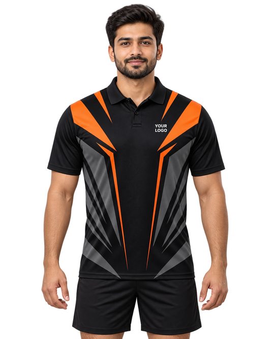 Amber Talon custom sports polo front view