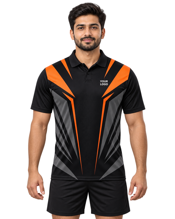 Amber Talon custom sports polo front view