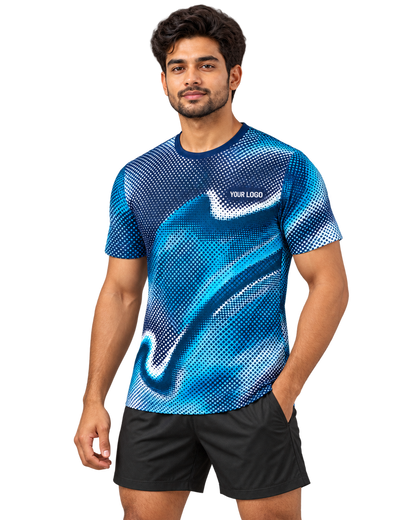 Aqua Halftone angle view