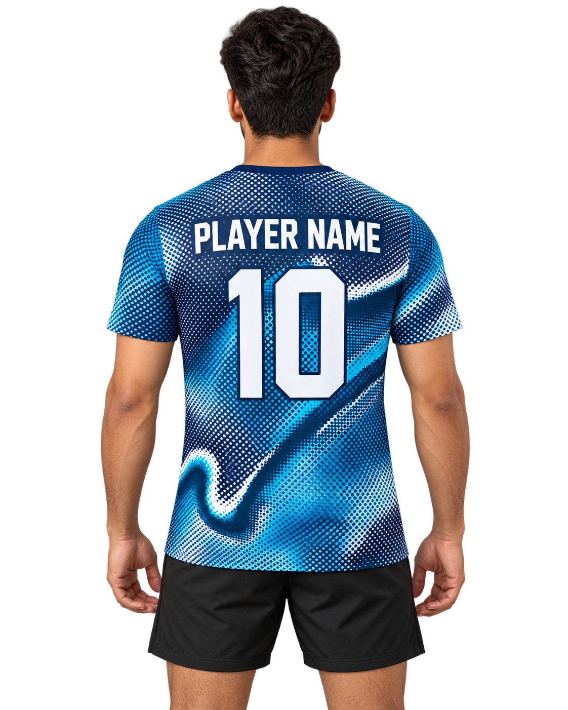 Aqua Halftone back view