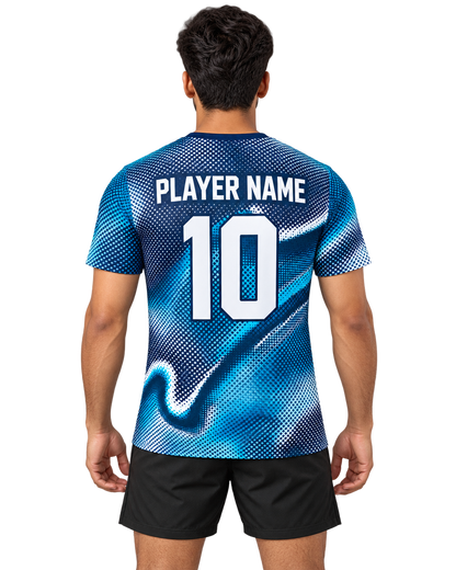 Aqua Halftone back view