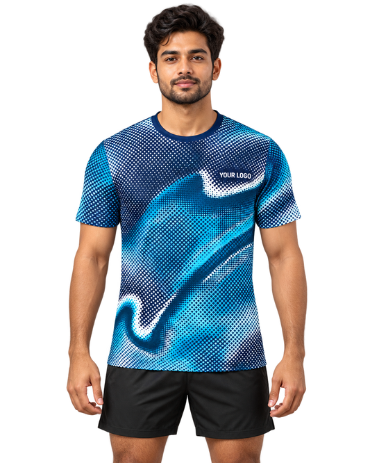 Aqua Halftone front view