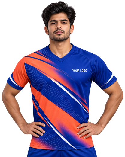 Aurora Shift jersey front pose on an Indian male model