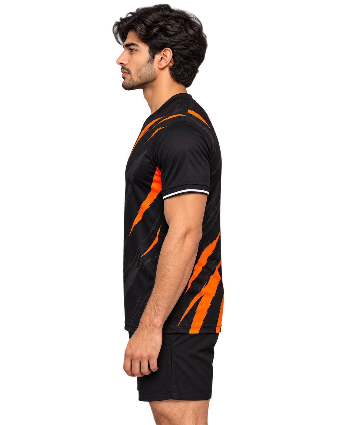 Black Orange Claw jersey side profile