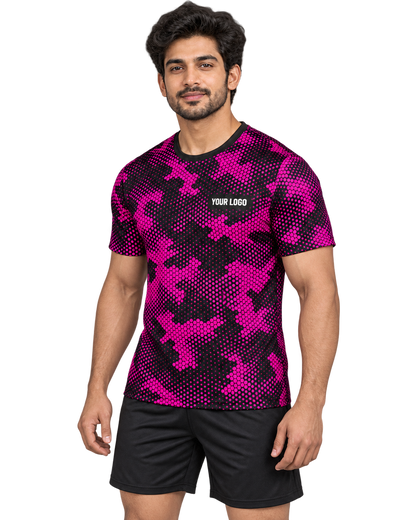 Magenta Pixel Camo angle view