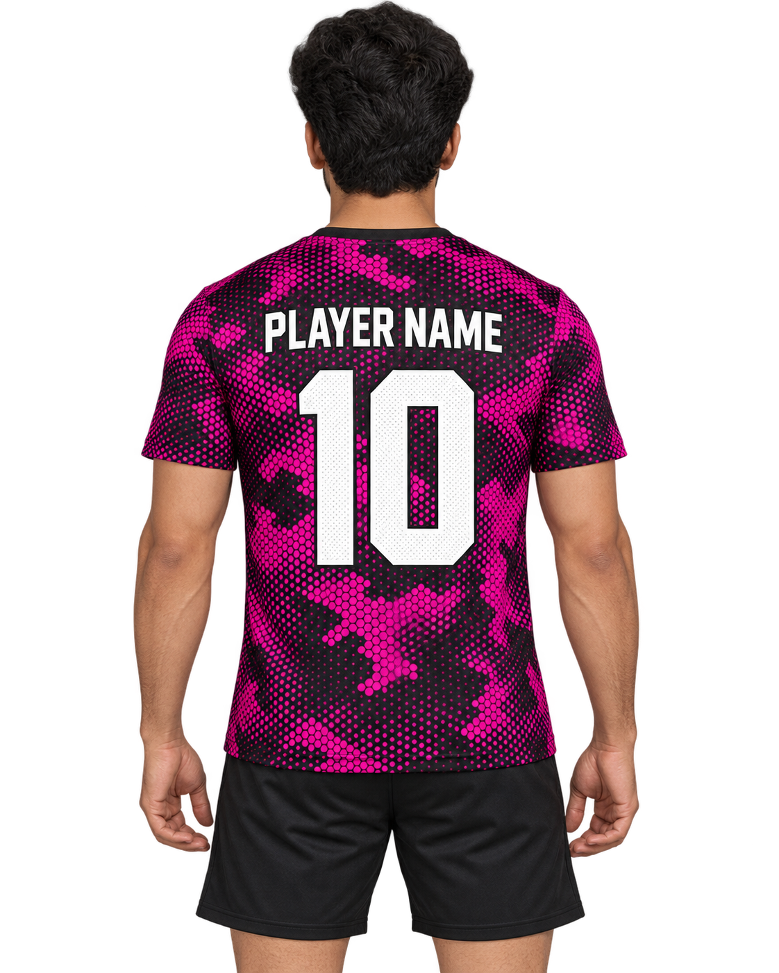 Magenta Pixel Camo back view