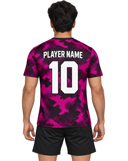 Magenta Pixel Camo back view
