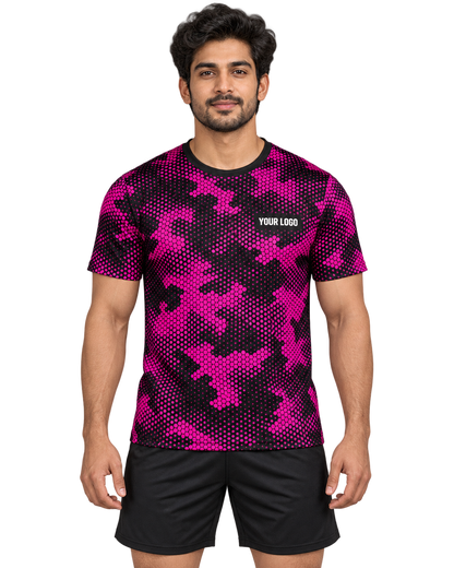 Magenta Pixel Camo front view