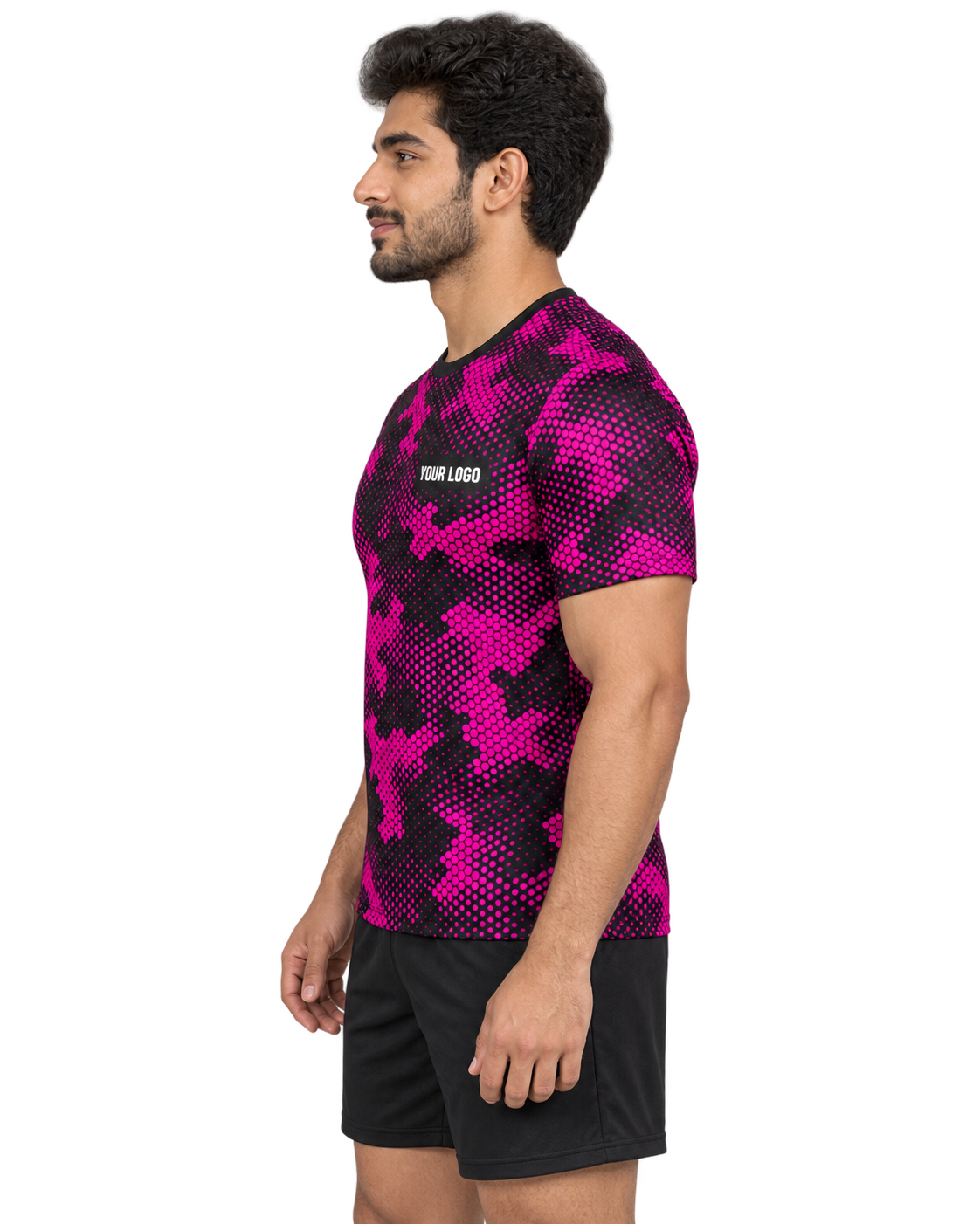 Magenta Pixel Camo left view