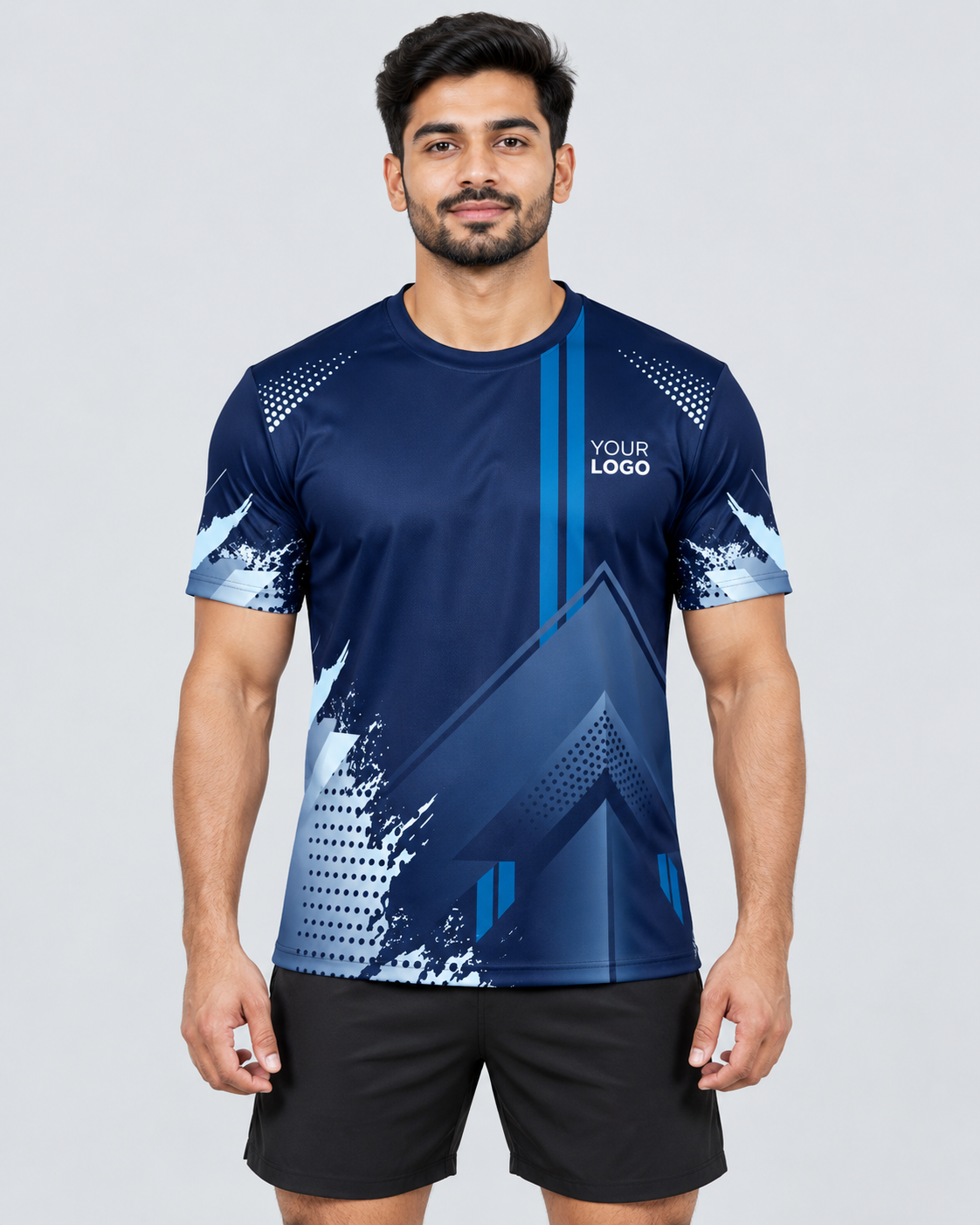Navy Frost Slash straight front
