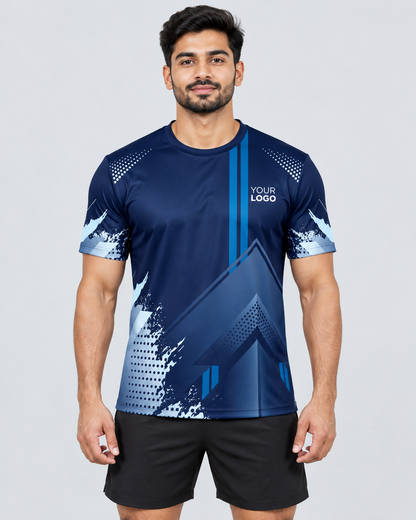 Navy Frost Slash straight front