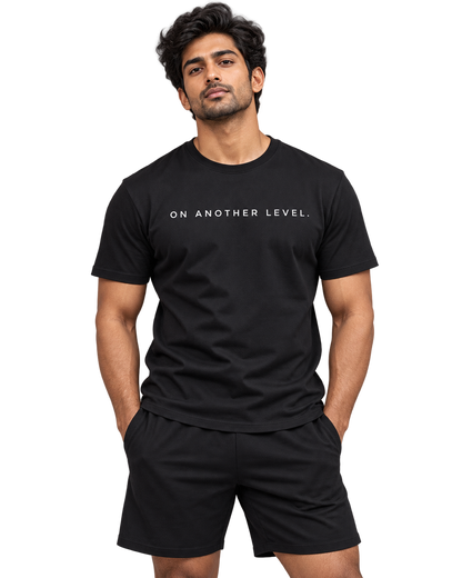 On Another Level cotton T-shirt black-front