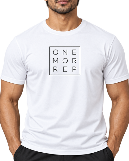 SWANKYFY ONE MOR REP regular fit cotton T-shirt white-detail, Indian model transparent background