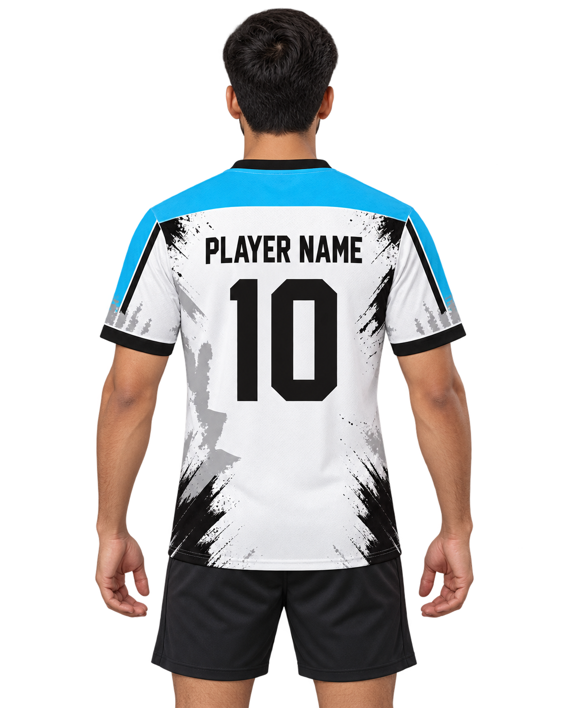 Sky Distress jersey back with PLAYER NAME and number 10