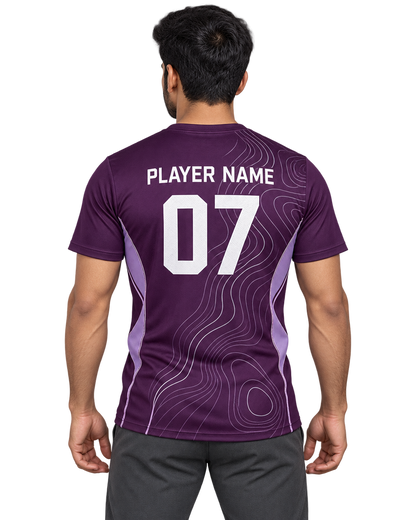 Aero Contour Sports Jersey — single Indian model back personalization