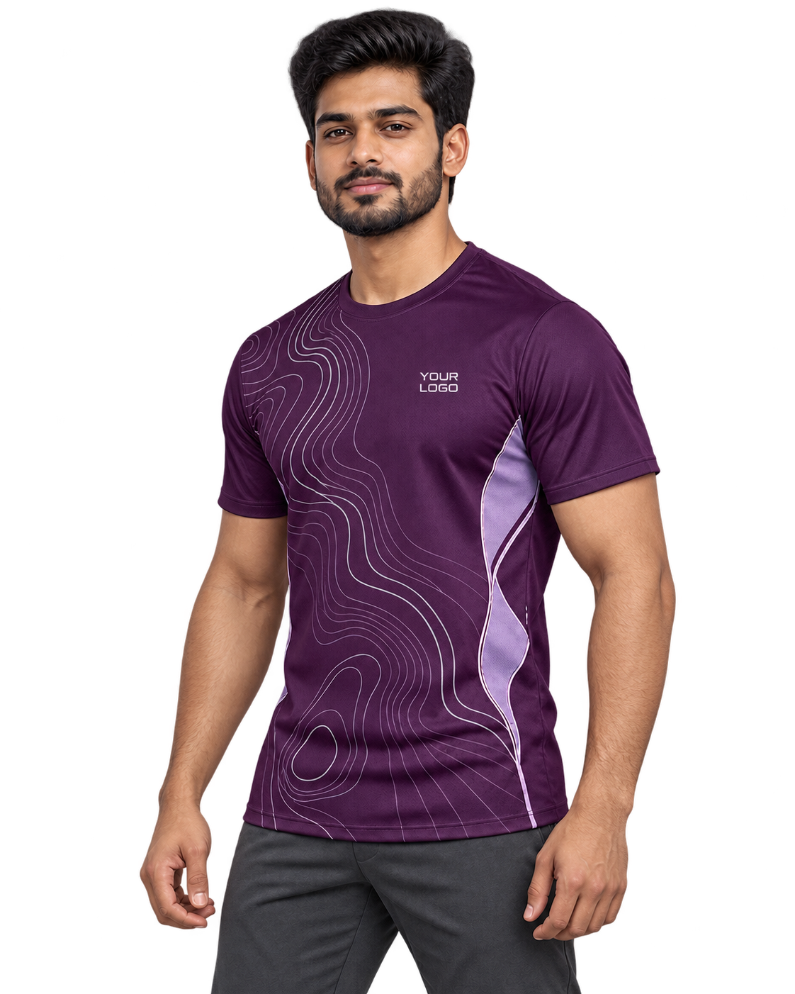 Aero Contour Sports Jersey — single Indian model left side