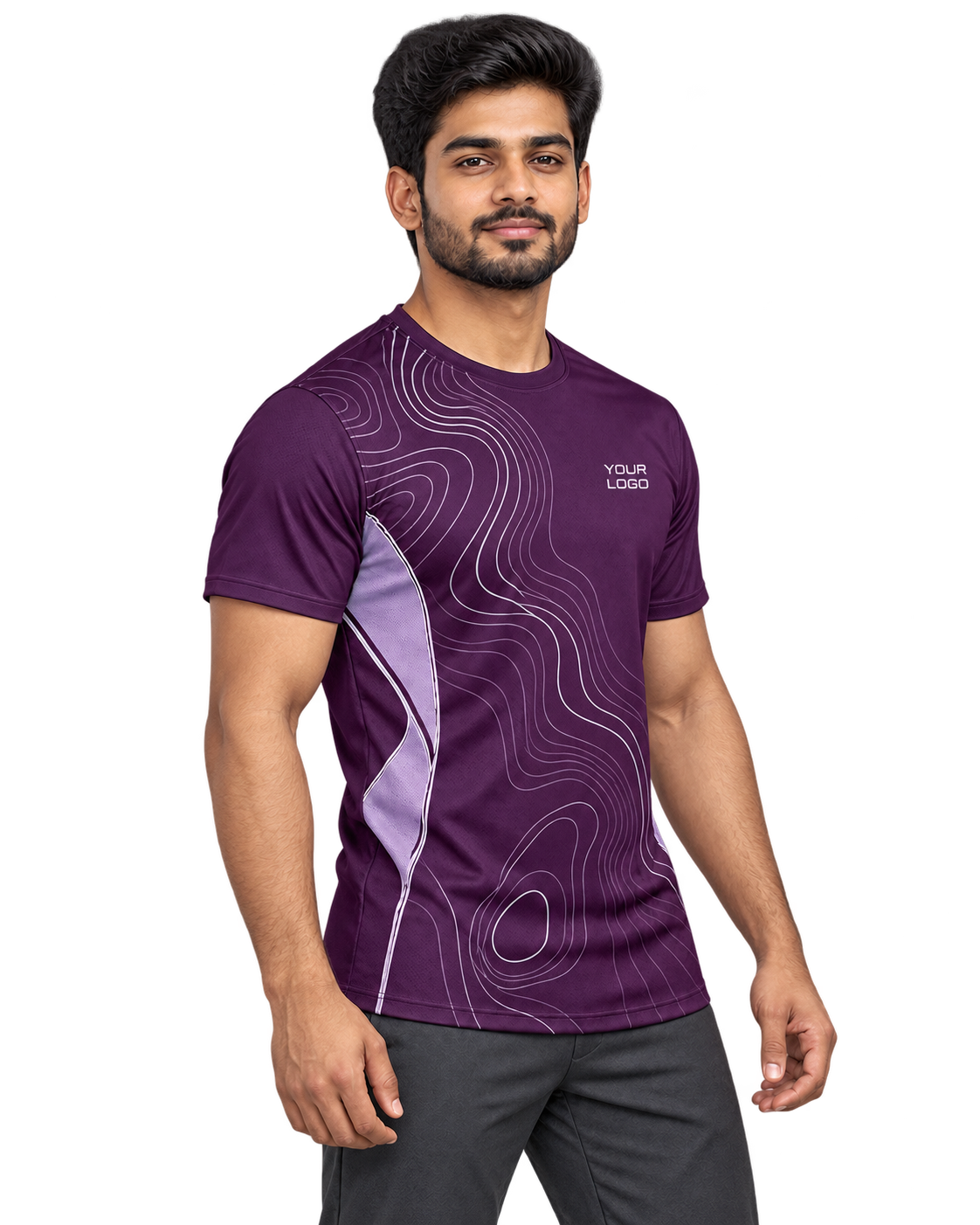 Aero Contour Sports Jersey — single Indian model right side
