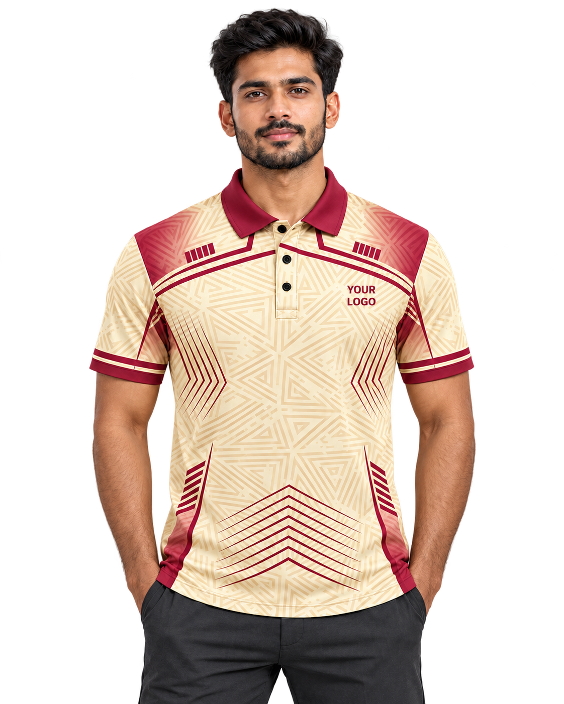 crease jersey — transparent single model front