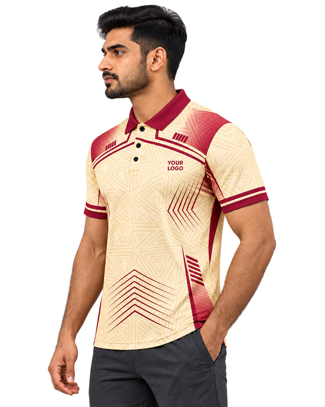 crease jersey — transparent single model left