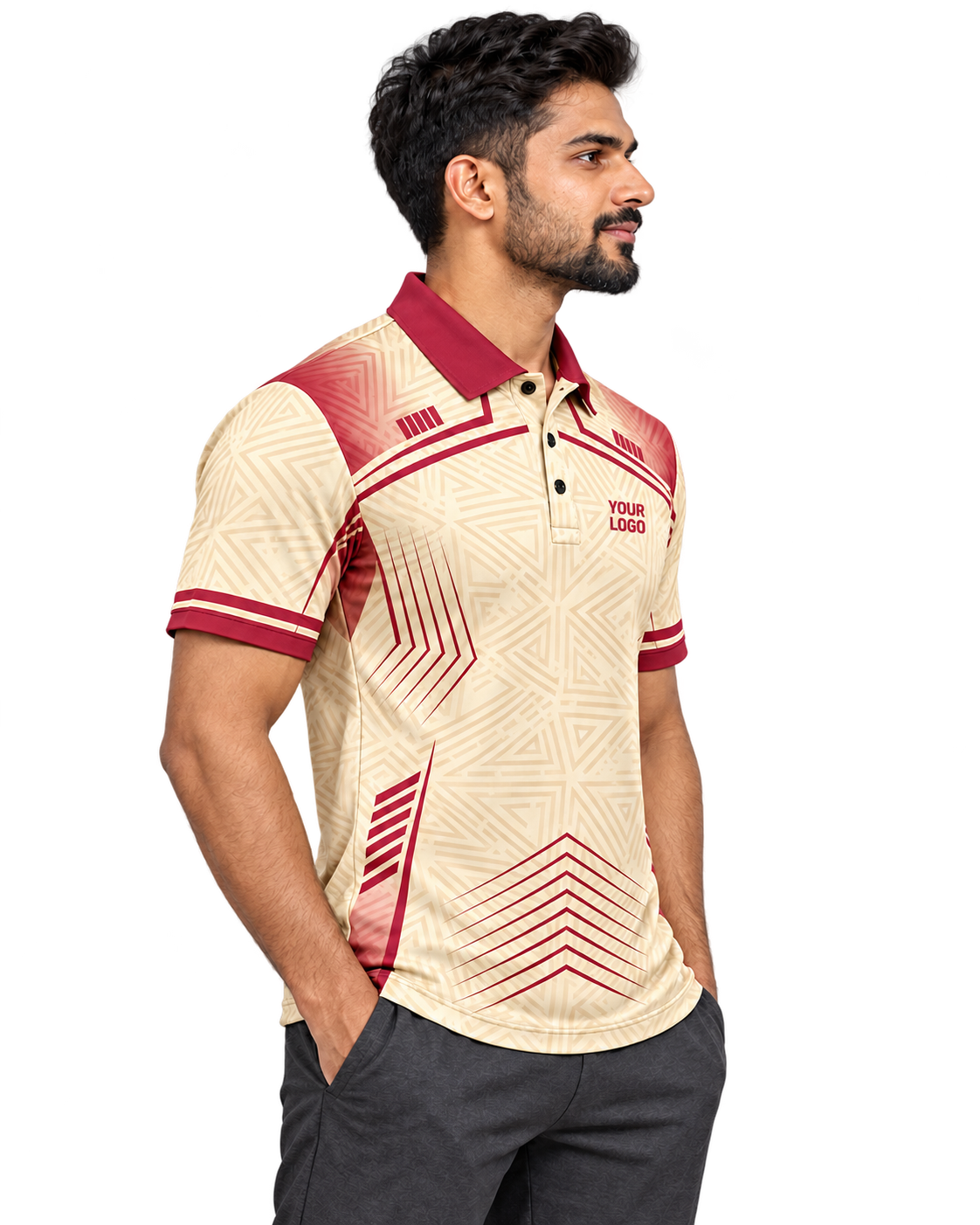 crease jersey — transparent single model right