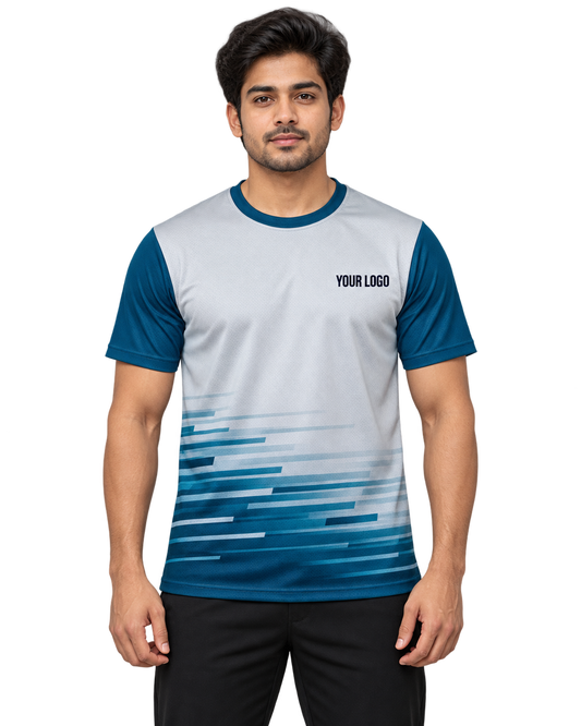 Frostline Dash Custom Name & Number Jersey — single Indian male model front view