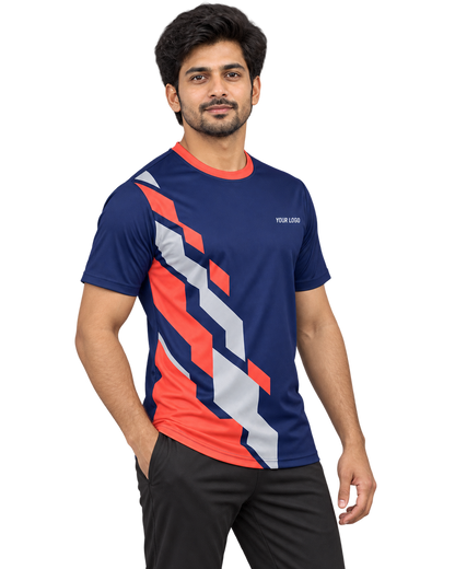 Prism Charge Custom Name & Number Jersey — single Indian male model three-quarter view