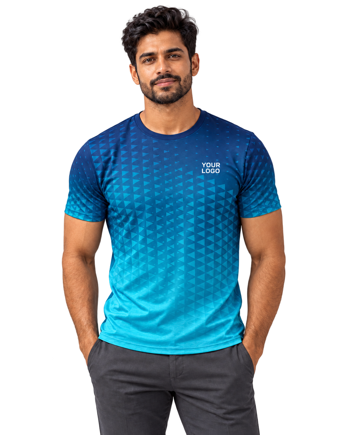 Tidal Prism jersey — transparent single model front personalization view