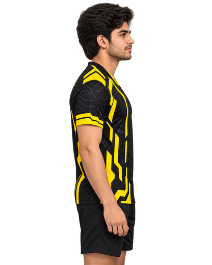 Yellow Circuit jersey right-facing profile